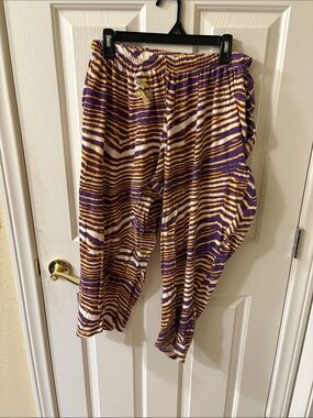 Vikings Purple & Gold Zebra-Print Jogger Pants